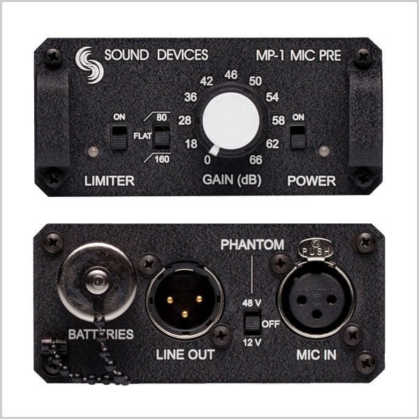 Sound Devices MP-1 Single Channel Portable Microphone Preamplifier Rental and Audio equipment rental in nyc